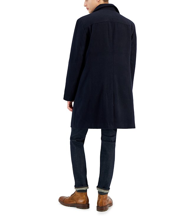 Nautica Men's Classic-Fit Bib Wool Blend Overcoat MSRP $395