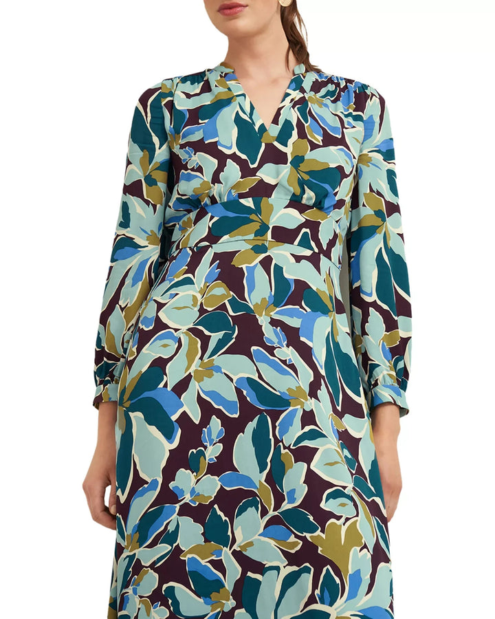 HOBBS LONDON Lea Printed Midi Dress MSRP $355