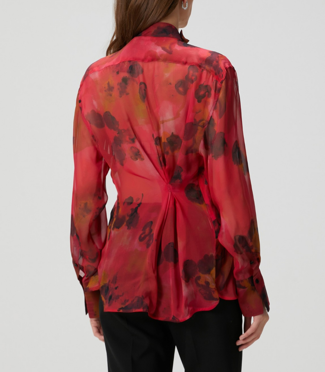 VICTORIA BECKHAM Long Sleeve Tailored Fit Blouse MSRP $950