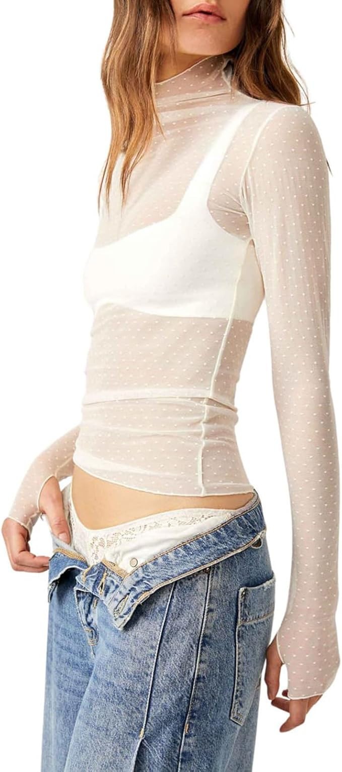 Free People On The Dot Layering Top MSRP $40