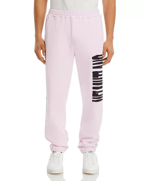 Helmut Lang Stencil Logo Print Jogger Pants MSRP $295