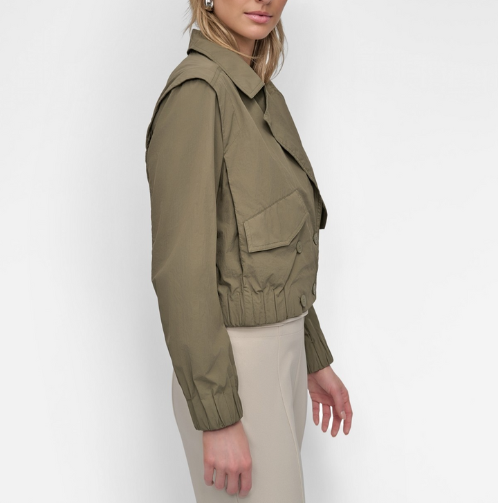 Dkny Women's Cropped Trench Jacket MSRP $139