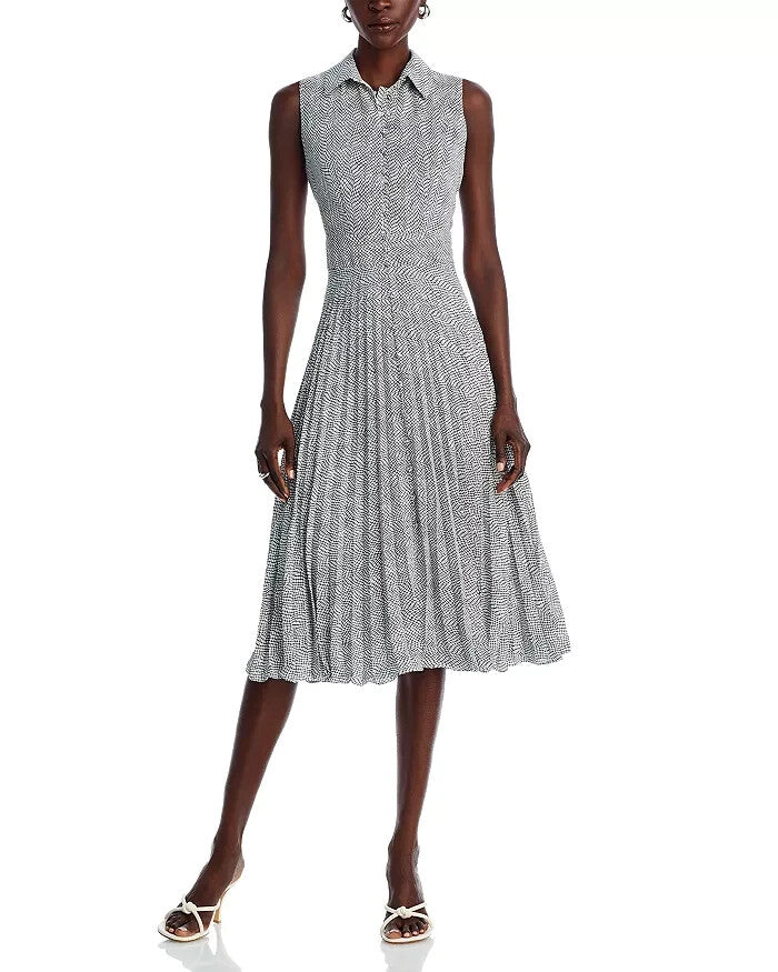 T Tahari Sleeveless Button Down Midi Dress MSRP $138 Size 10