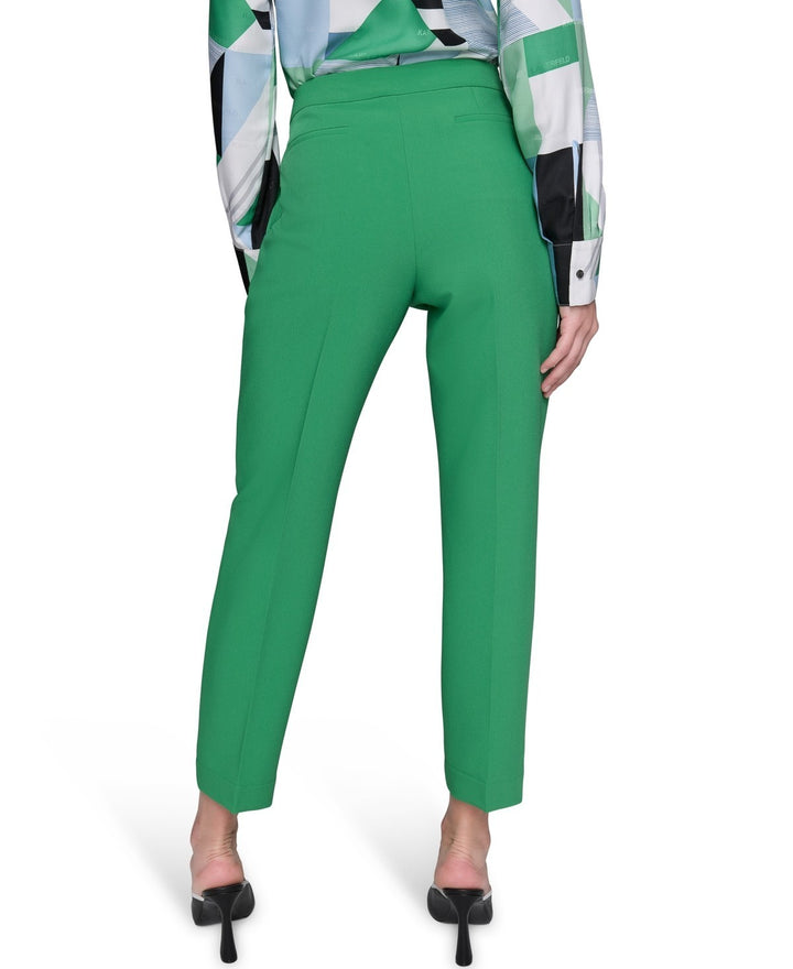 KARL LAGERFELD PARIS Mid-Rise Straight-Leg Pants MSRP $109