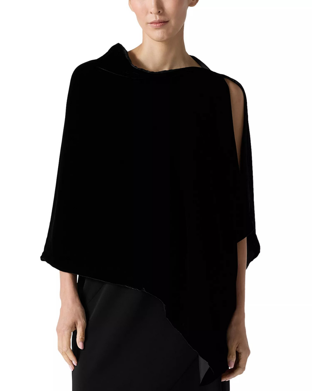 Eileen Fisher Velvet Poncho MSRP $248