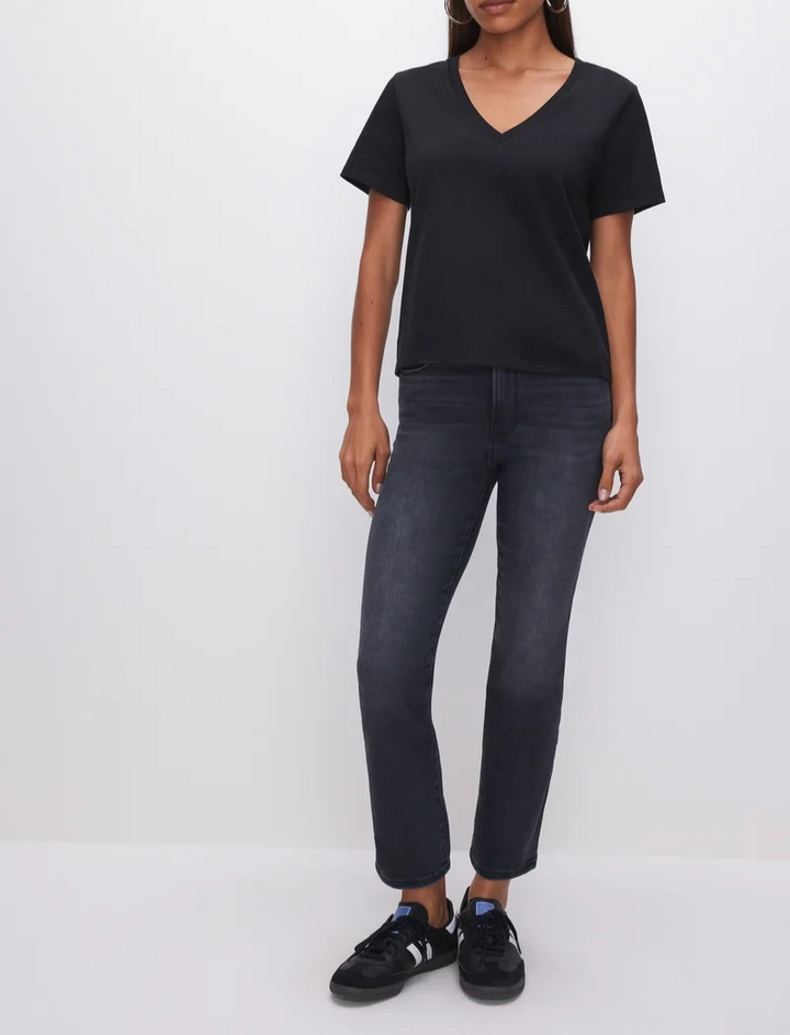 Good American Heritage Girlfriend Tee MSRP $59