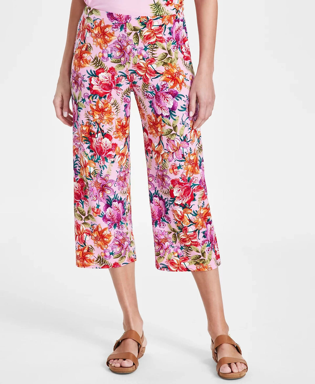 JM Collection Printed Culotte Pants MSRP $49