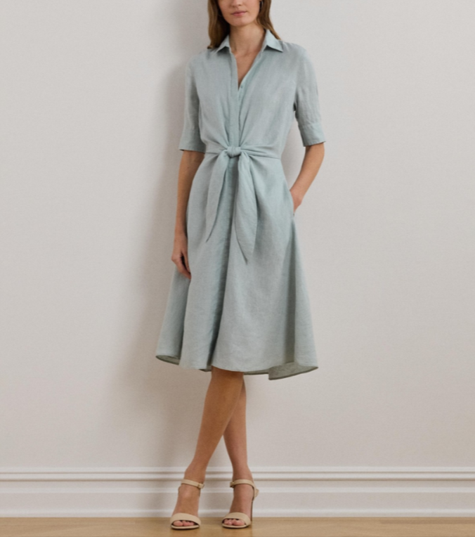 Lauren Ralph Lauren Linen Shirtdress MSRP $185