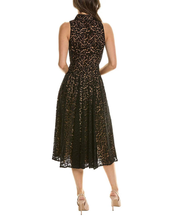 MICHAEL KORS Collection Floral Lace Shirt Dress 10A 2804
