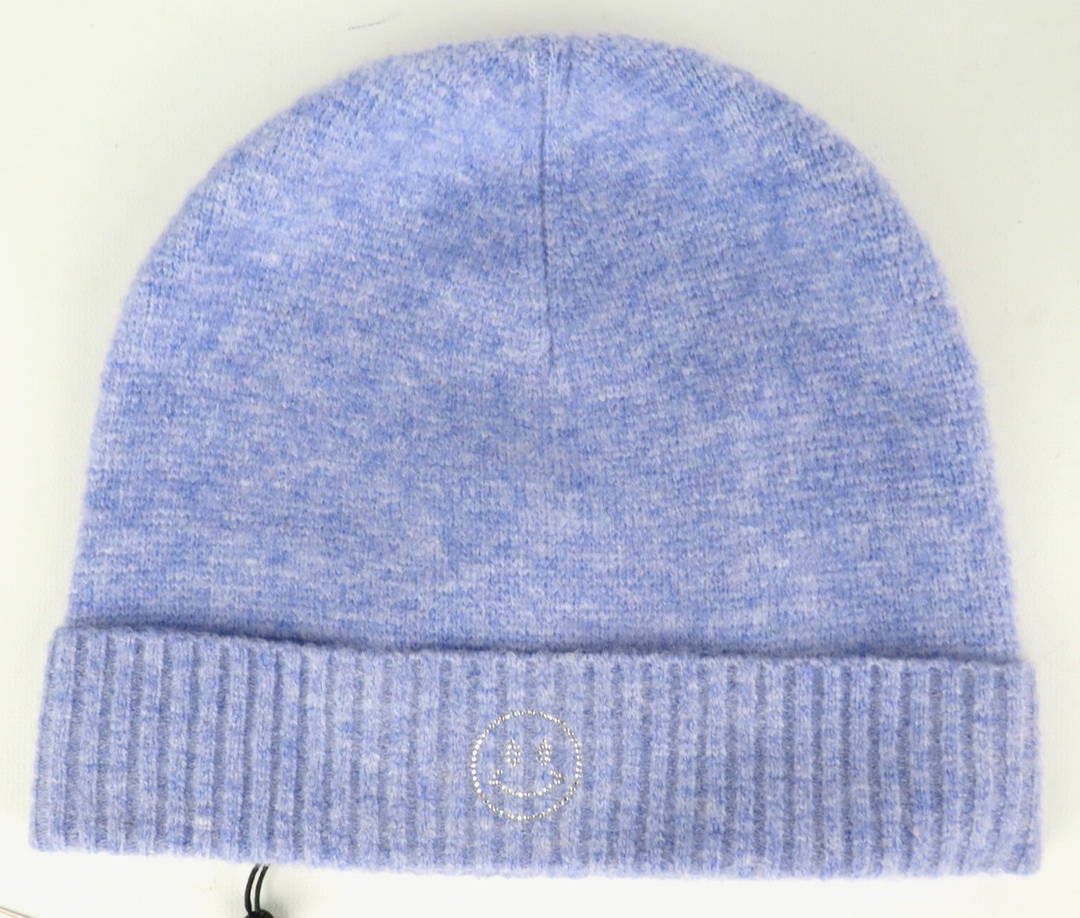 Cinq a Sept Rhinestone Smiley Beanie MSRP $125