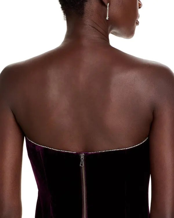 Bardot Lilah Velour Midi Dress MSRP $149