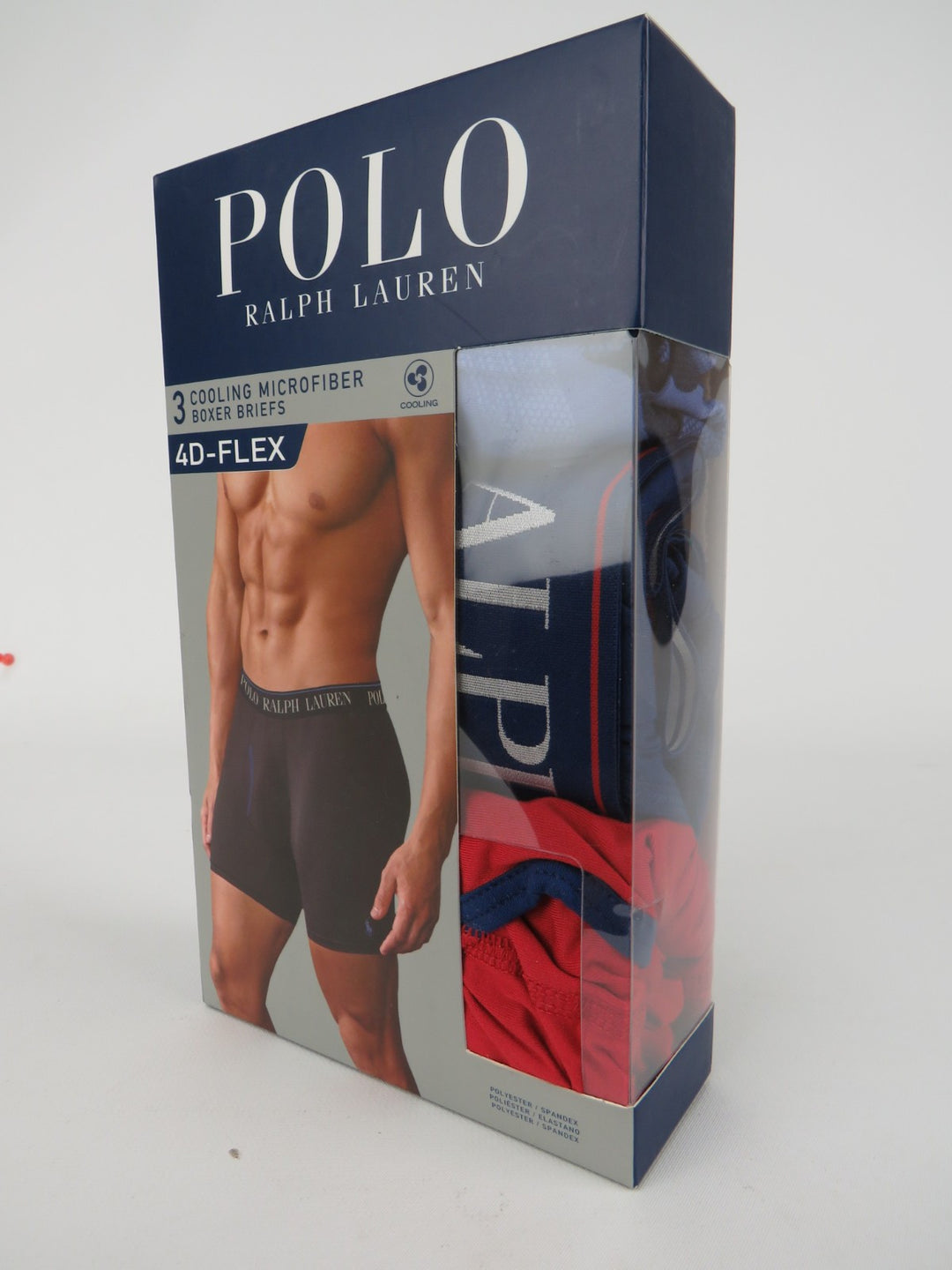 POLO Ralph Lauren Stretch Cooling Microfiber Boxer Briefs, Pack of 3 MSRP $54