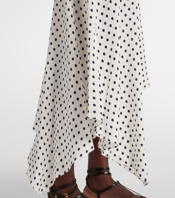 Veronica Beard Rosemary Polka Dot Midi Skirt MSRP $498