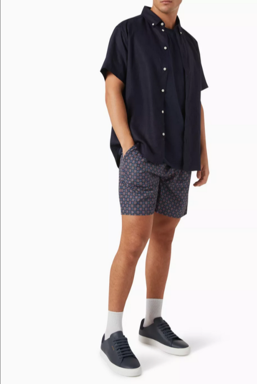 Les Deux Stan Printed Swim Trunks MSRP $89
