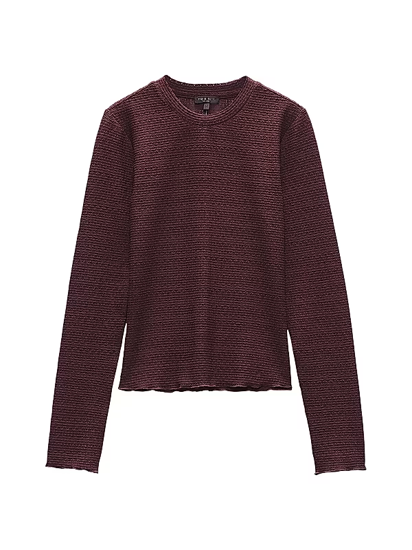 Rag & Bone Julia Long-Sleeve Top MSRP $178
