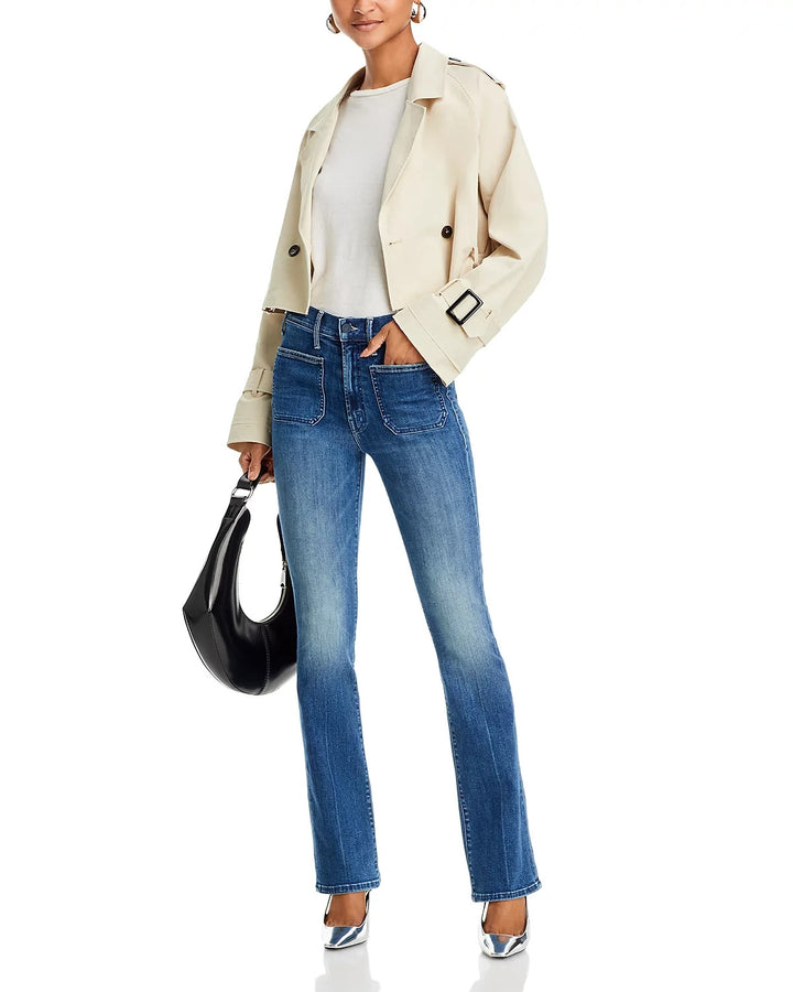 MOTHER The Patch Pocket Insider High Rise Jeans MSRP $268