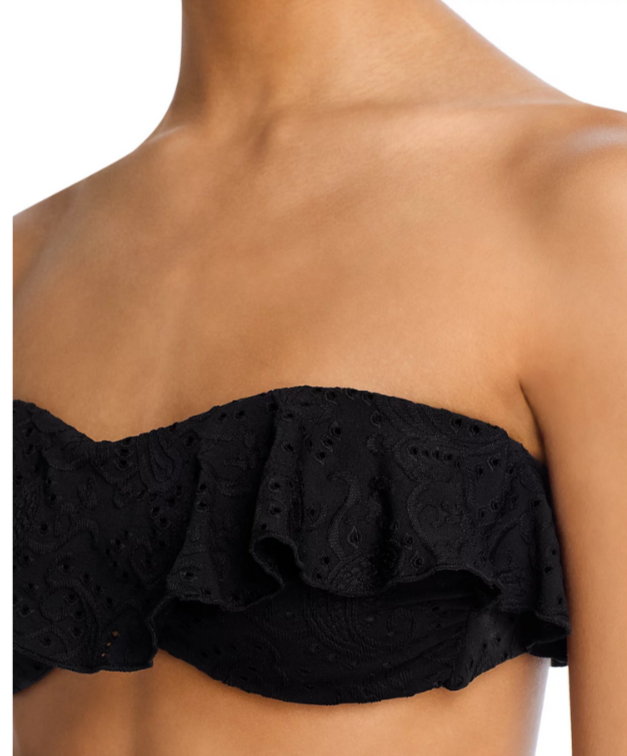 AQUA Ruffled Bikini Top MSRP $68