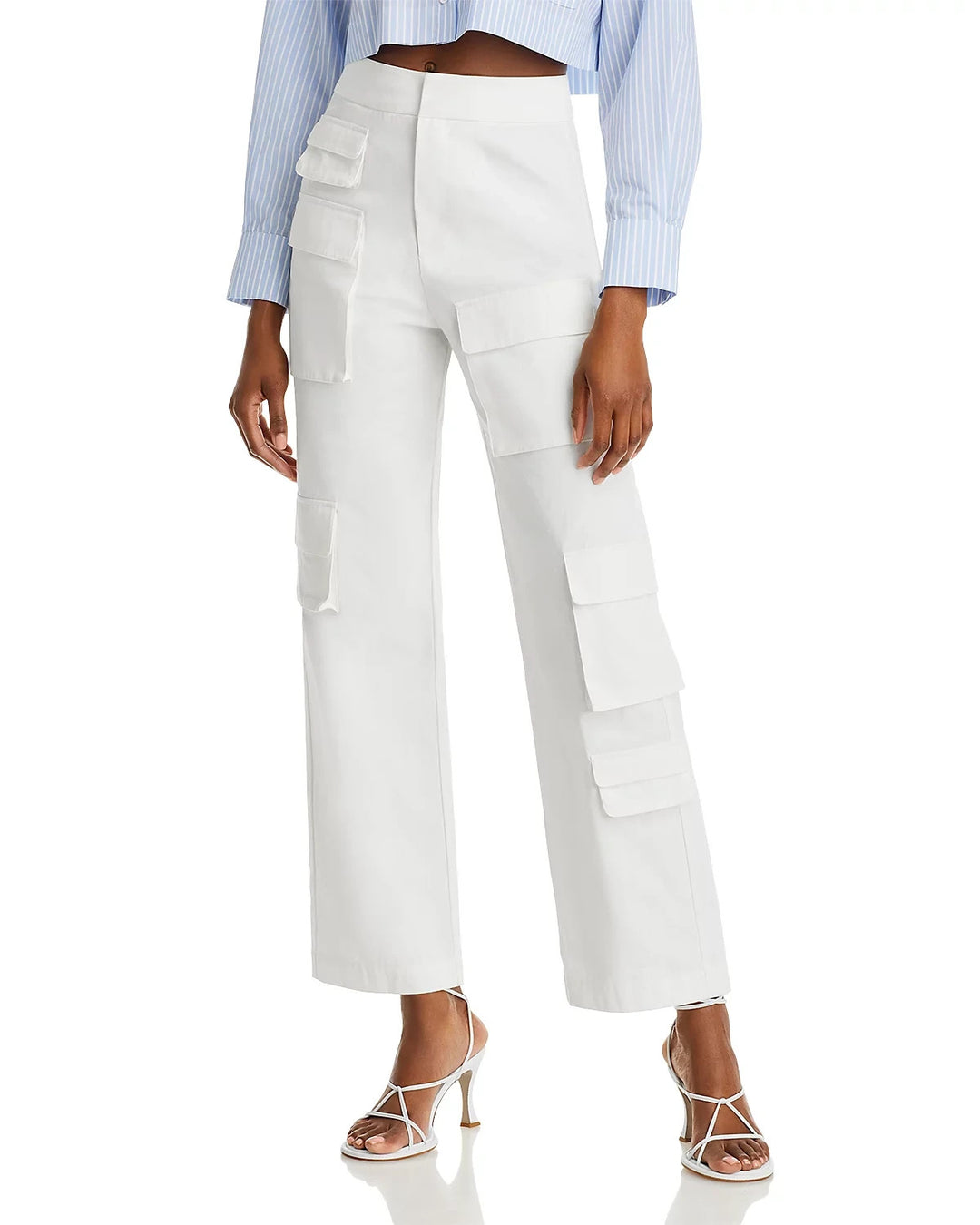 GREY LAB Cotton High Waisted Cargo Pants MSRP $108