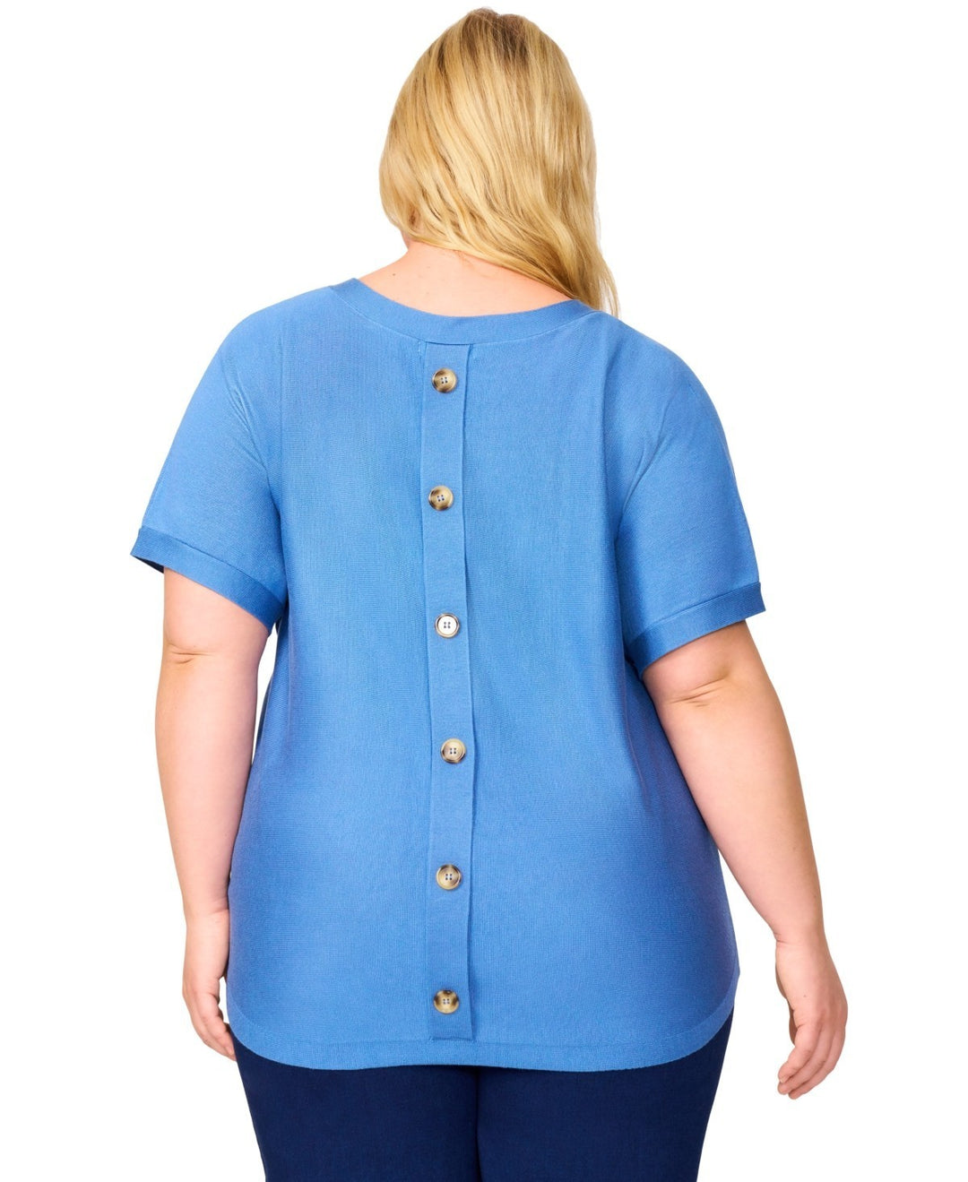 Melissa Paige Plus Size Button-Back Dolman-Sleeve Sweater MSRP $51.50