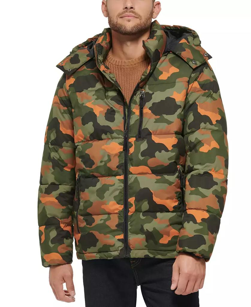 Club Room Men's Stretch Hooded Puffer Jacket MSRP $150