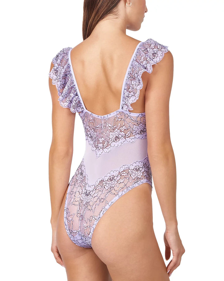 MUCCI Bella Floral Lace Bodysuit MSRP $98