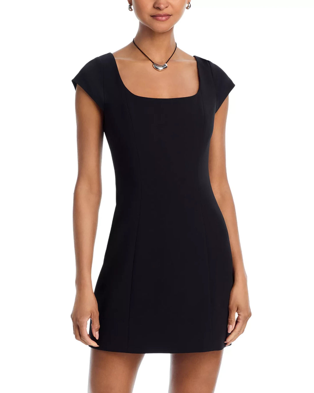 French Connection Azra Twill Cap Sleeve Mini Dress MSRP $148