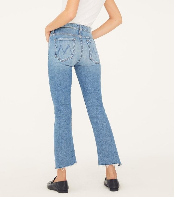 Mother The Insider Crop Step Fray Jeans MSRP $238