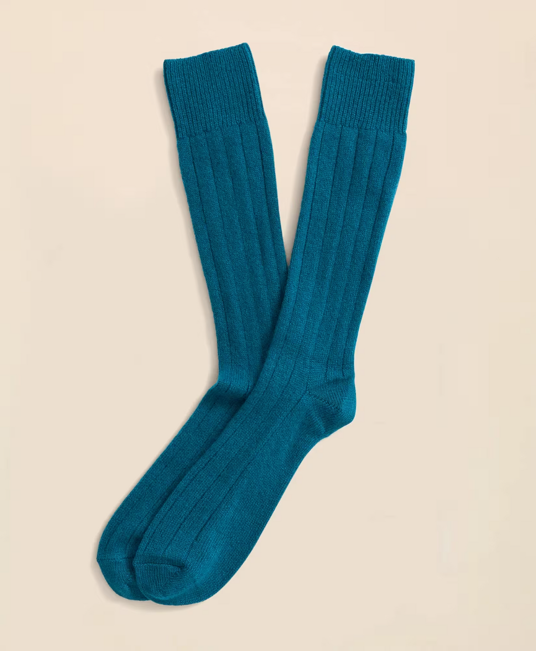 The Men's Store Cashmere Blend Ribbed Crew Socks MSRP $32
