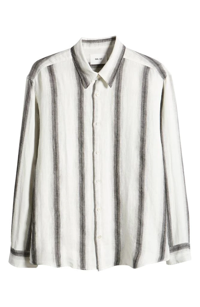 NN07 Men’s Quinsy Linen Button-Up Shirt MSRP $285