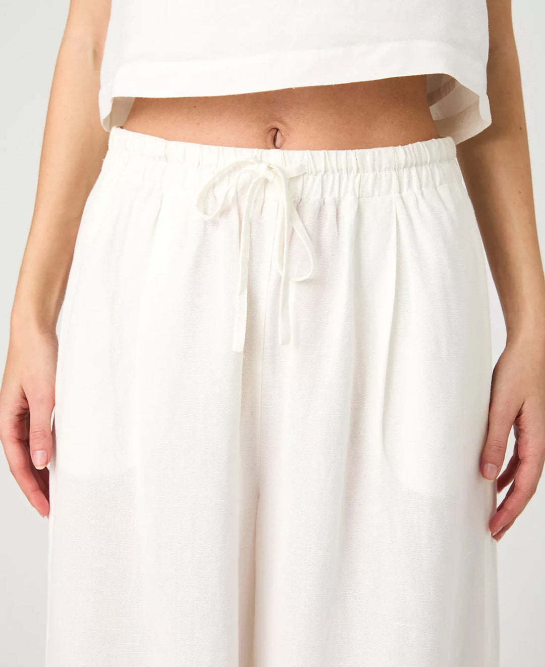 French Connection Women's Birdie Wide-Leg Trousers MSRP $128