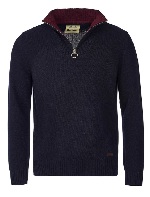 Barbour Nelson Essential Wool Quarter Zip Sweater MSRP $150