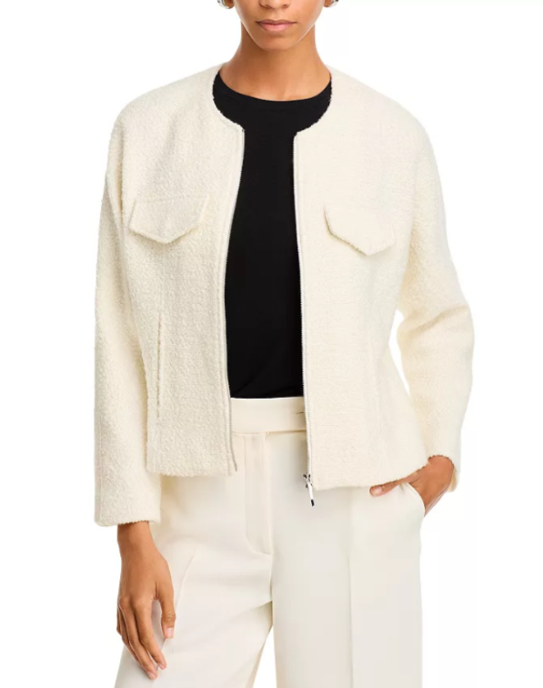 Derek Lam 10 Crosby Prewett Zip Front Jacket MSRP $595