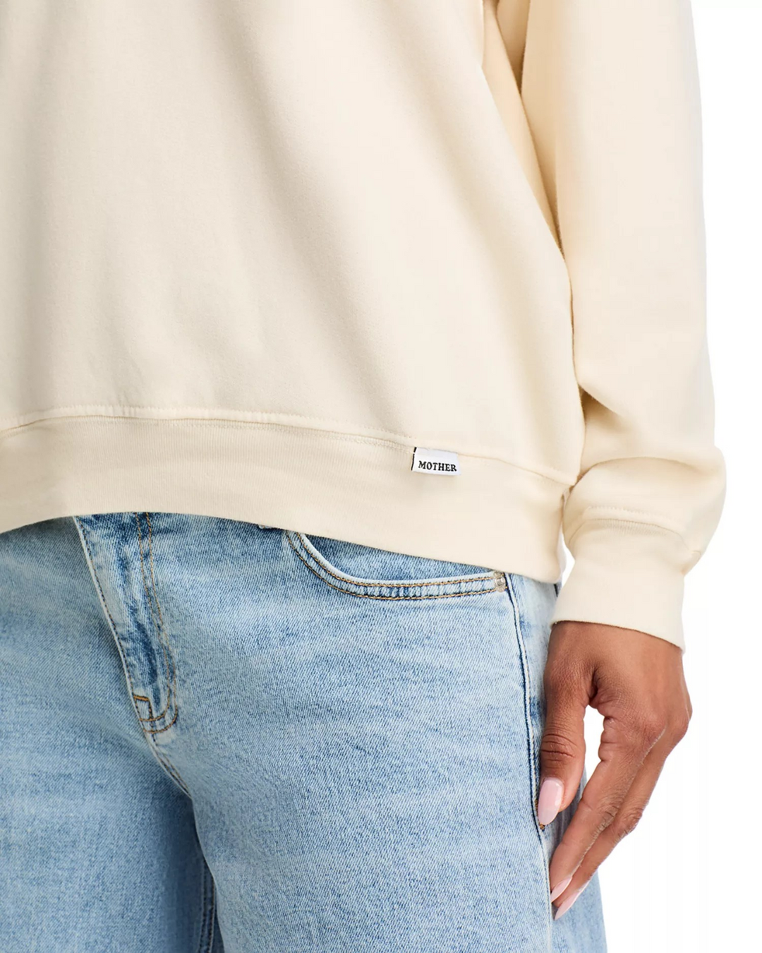 MOTHER The Biggie Message Sweatshirt MSRP $158