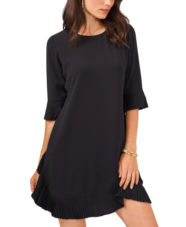MSK Petite Pleated-Trim Shift Dress MSRP $79
