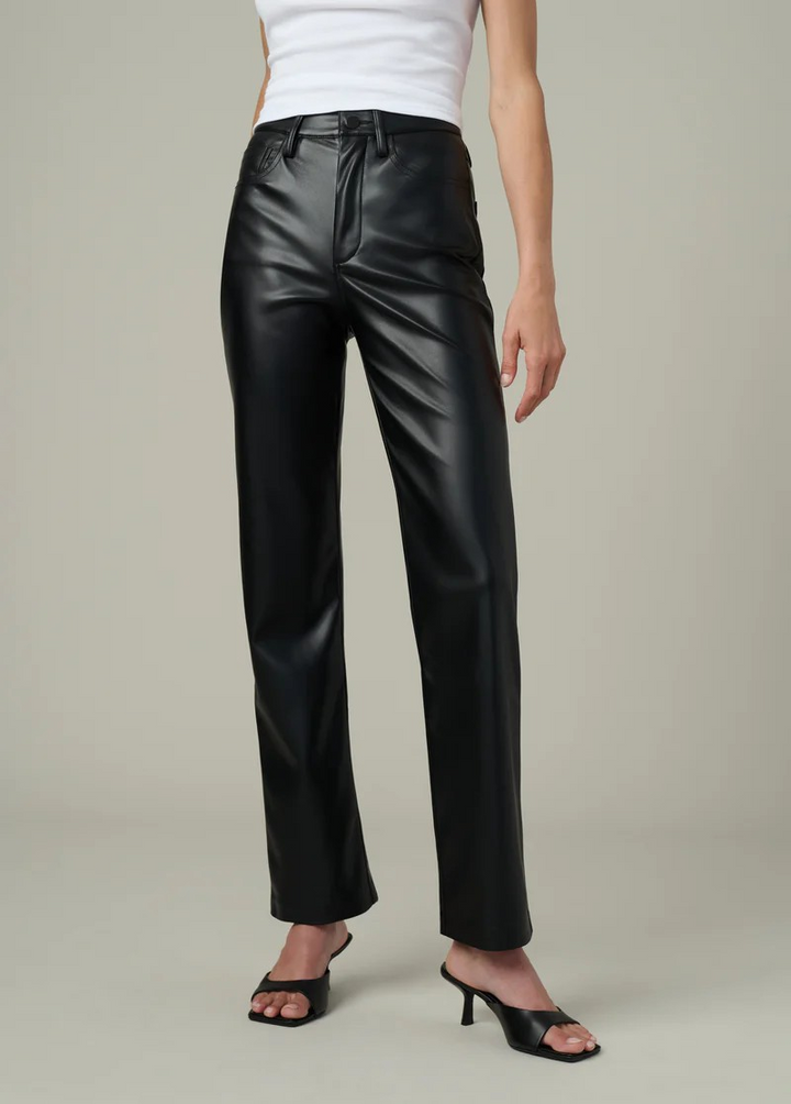 Joe's Jeans The Margot Faux Leather Straight Jeans MSRP $198