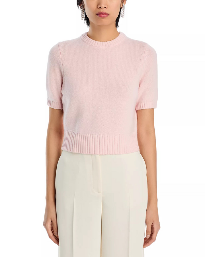 TOCCIN Elsie Wool & Cashmere Short Sleeve Sweater MSRP $295