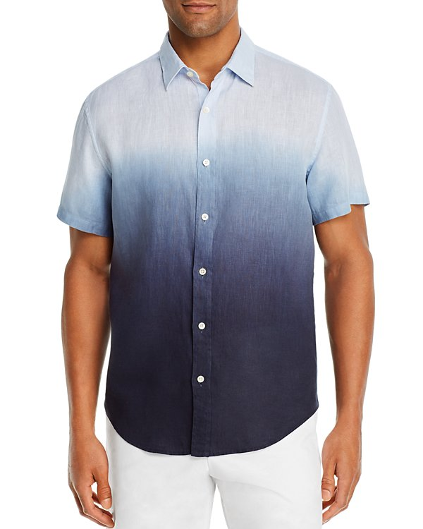 The Men's Store Dip-Dyed Linen Classic Fit Shirt MSRP $98