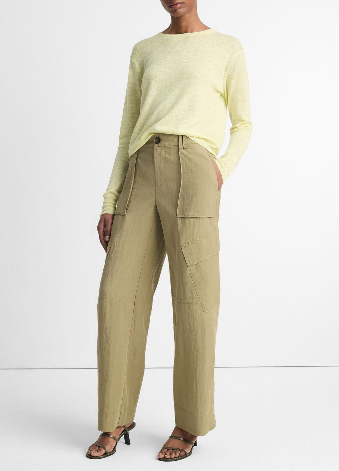 Vince Mid-Rise Fluid Cargo Trouser MSRP $395