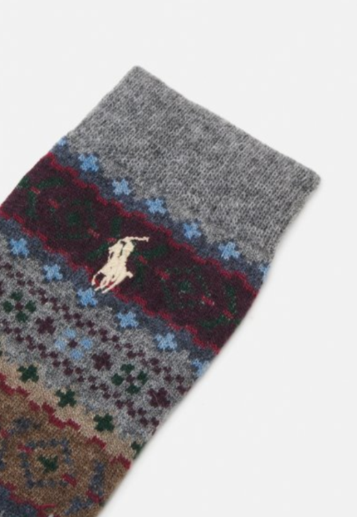 Polo Ralph Lauren  Fair Isle Wool-Blend Trouser Socks MSRP $28