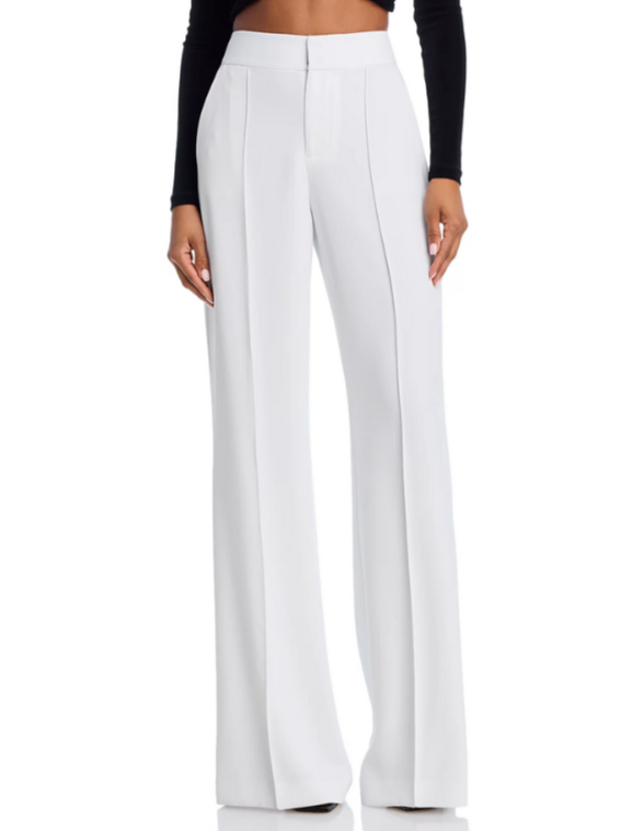 Alice and Olivia Dylan High Waist Wide Leg Pants MSRP $295