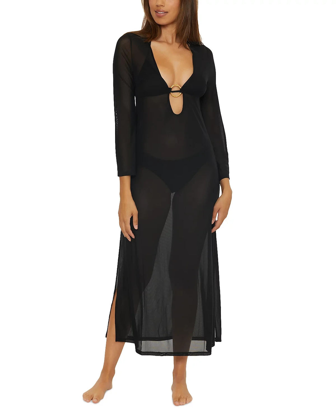 Trina Turk Elaire Mesh Maxi Dress Cover-Up MSRP $152