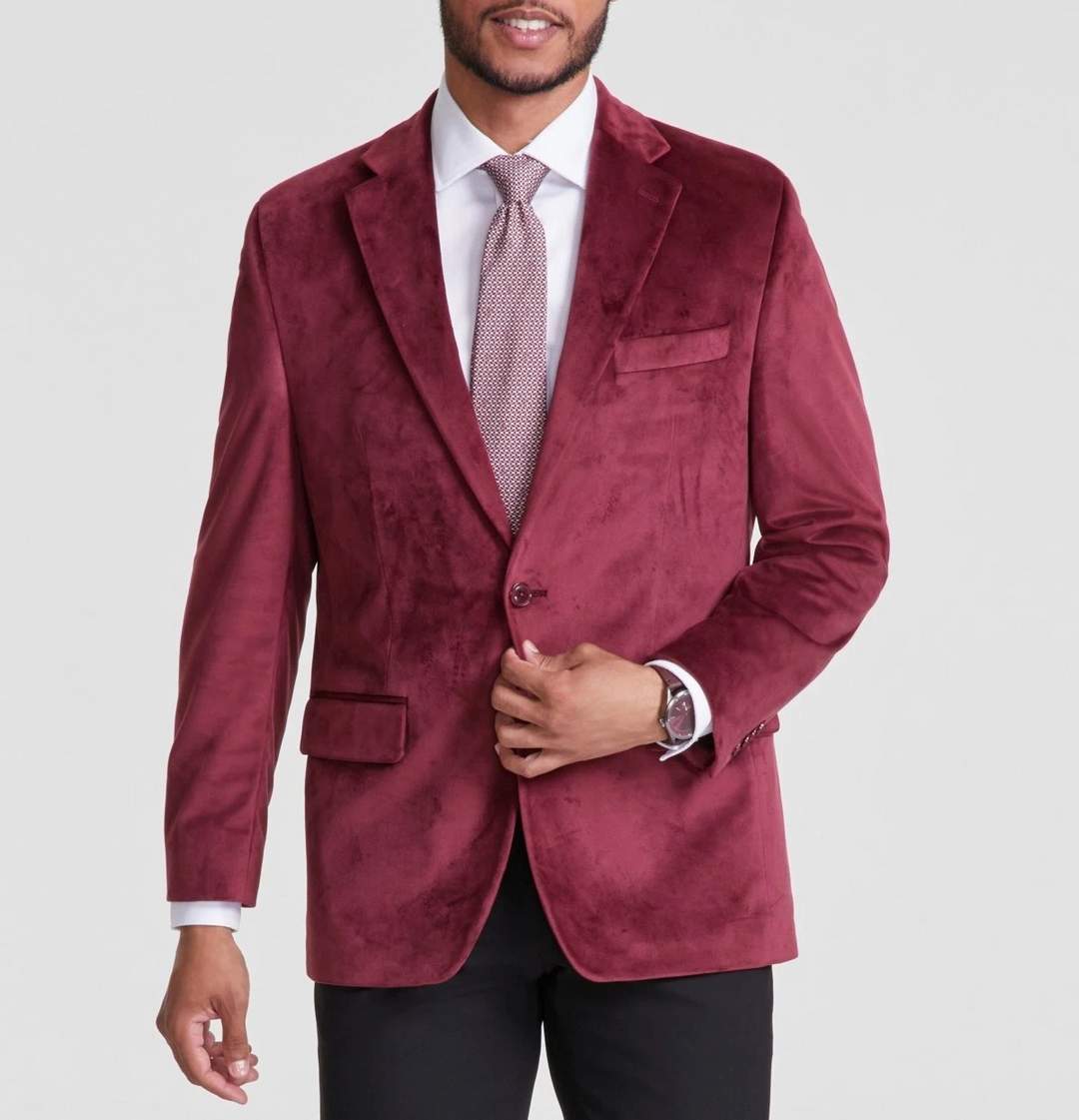 Michael Kors Men's Classic-Fit Velvet Sport Coat MSRP $295