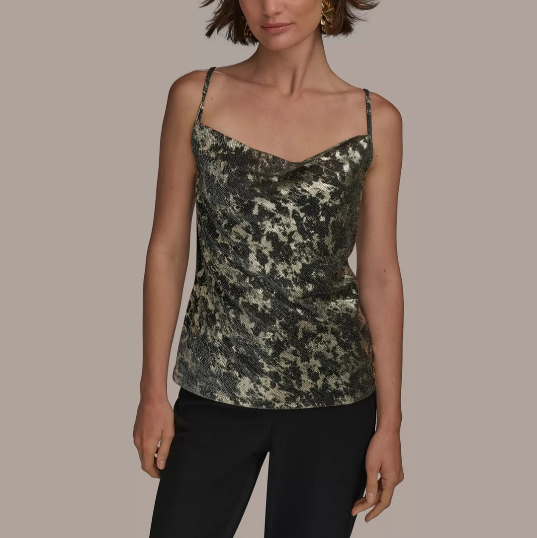 Donna Karan New York Women's Metallic Strappy Camisole MSRP $79