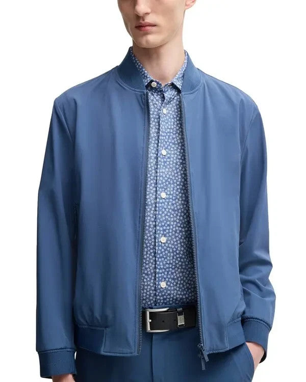 BOSS Roan Kent Slim Fit Button-Front Shirt MSRP $198
