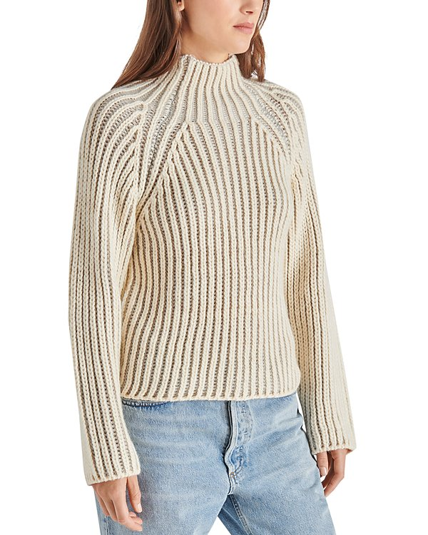 STEVE MADDEN Terra Mock Neck Sweater MSRP $89