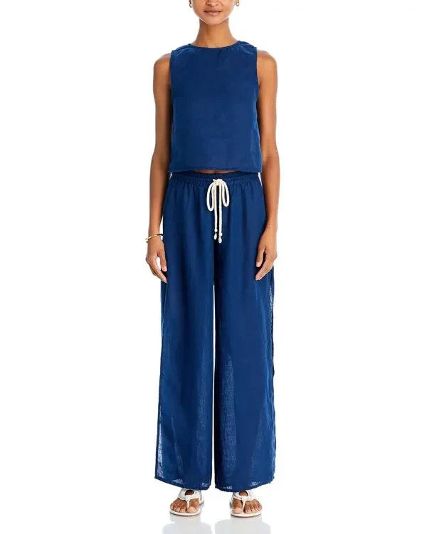 Aqua Swim Linen Swim Cover-up Pants MSRP $98
