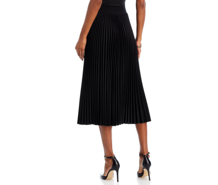 Theory Wool Pleated Midi Skirt MSRP $475