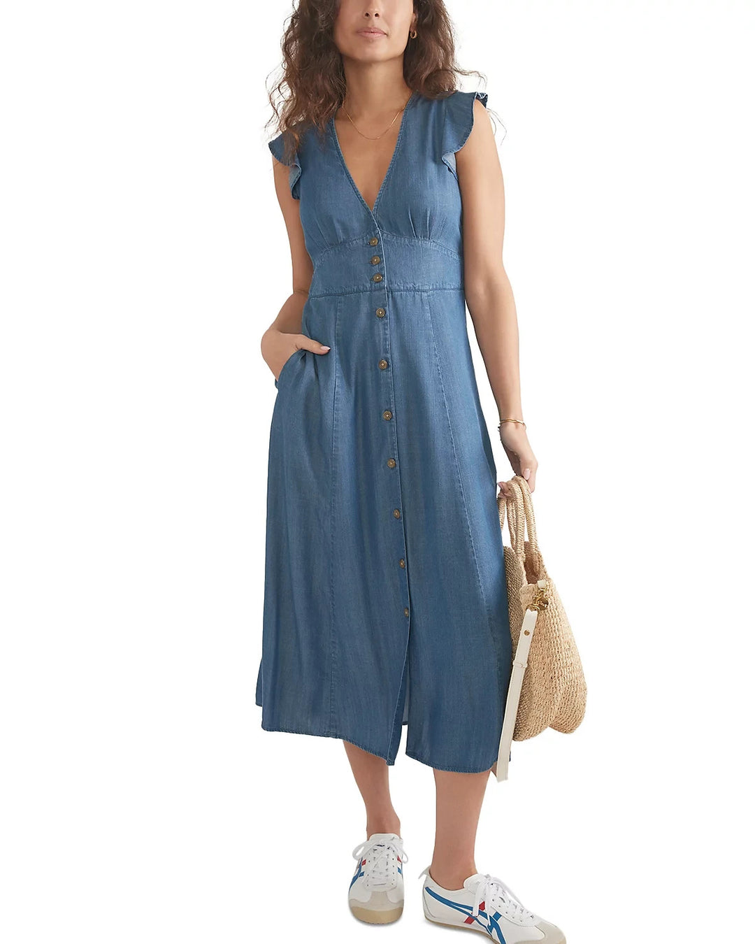 Marine Layer Camila Midi Dress MSRP $148