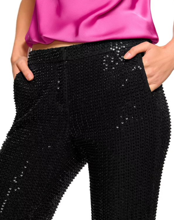 Ramy Brook Olivian Sequin Flare Pants MSRP $345