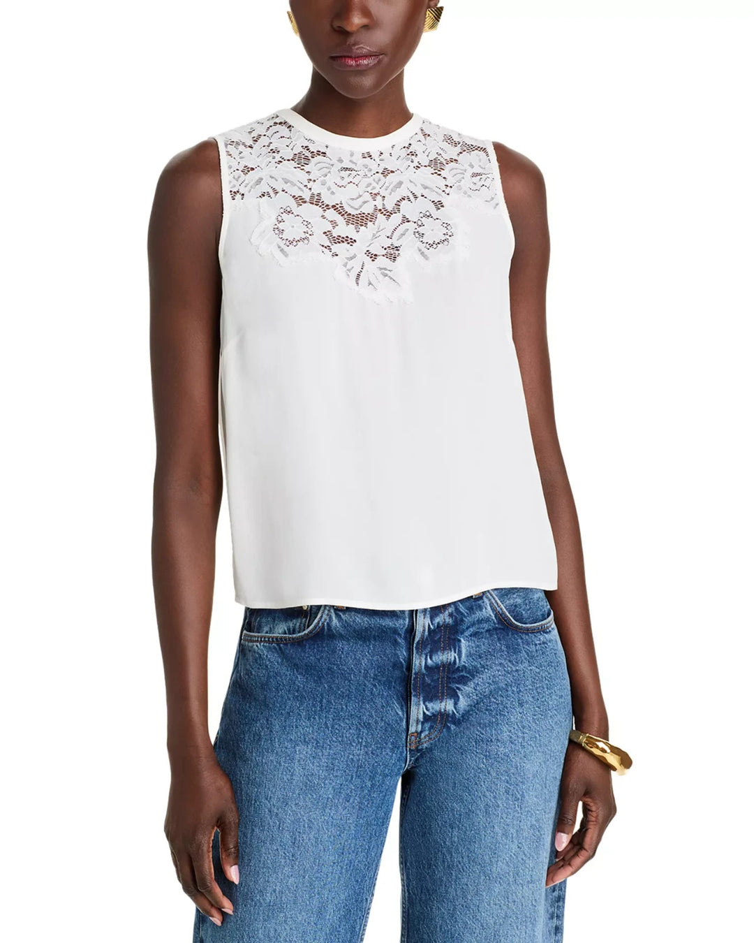 Generation Love Laurie Lace Combo Tank Top MSRP $195